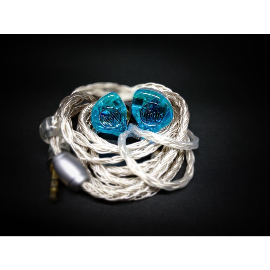 WAVE3HU WAVE 3HU IEM Flat In Ear Monitor Panggung Triple Driver Blue