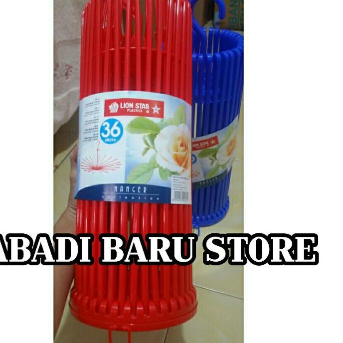 ✯ GANTUNGAN BULAT 36 STIK LION STAR/JEMURAN BAJU BAYI BULAT/HANGER FOLDING LION STAR JUMBO ➩
