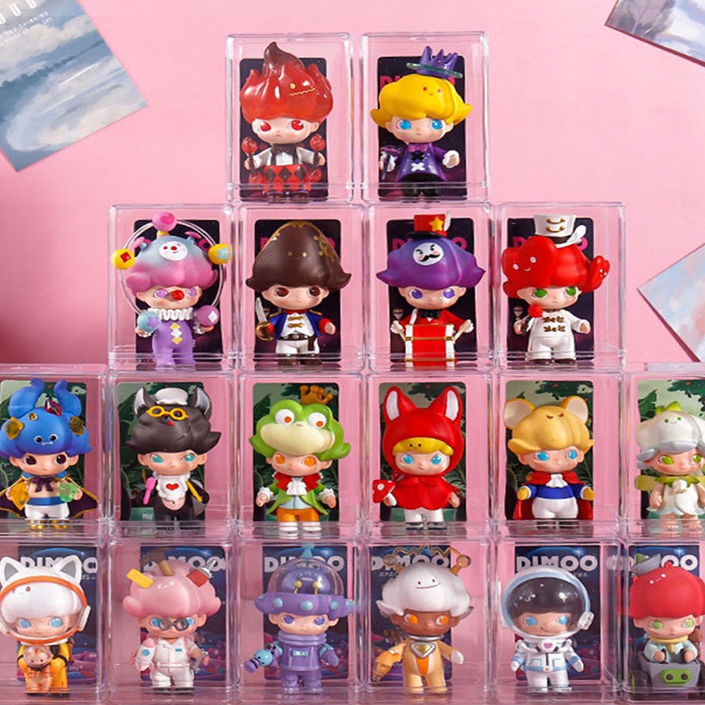 Garage Kit Blind box Storage-box Bahan Akrilik Transparan Single Kit Boneka Keep Holder