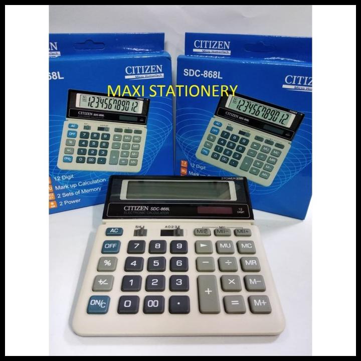 

Kalkulator Sdc 868 L Citizen Original