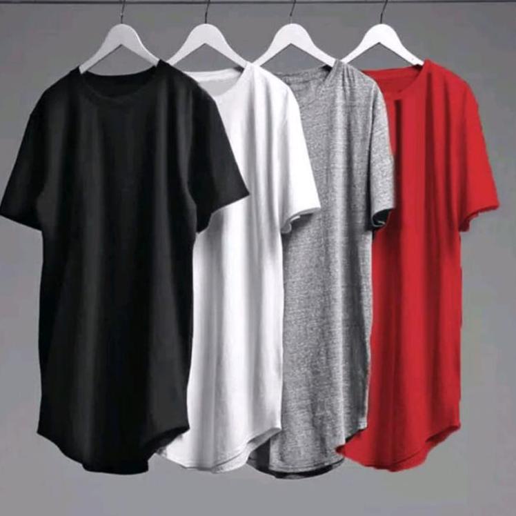 BOOMING KAOS KU POLOS / KAOS POLOS LONGLINE KUALITAS PREMIUM / KAOS LONGLINE PRIA BISA CAPEL