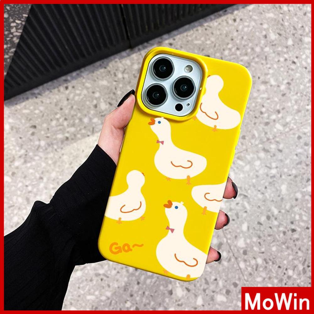 For iPhone 14 Pro Max iPhone Case Yellow Glossy TPU Soft Case Camera Protection Shockproof Cartoon Cute Compatible with iPhone 13 Pro max 12 Pro Max 11 xr xs max 7Plus 7 8