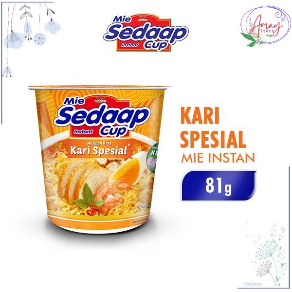 

[asj] BISA COD - SEDAAP Mie Instan Cup Kari Spesial 81 GR