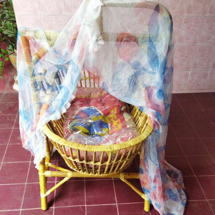 Hadir Terpopuler kelambu /Kasur untuk ayunan bayi rotan