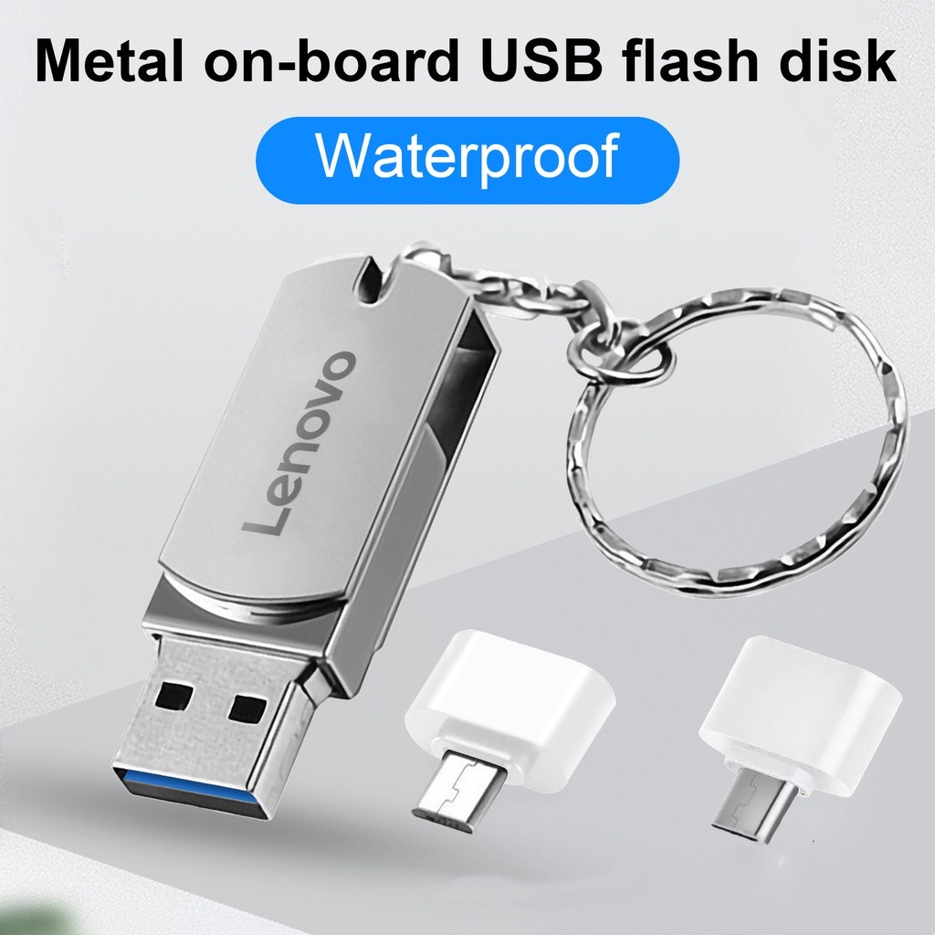 LENOVO (SF) Flashdisk Usb 3.0 High Speed 128GB 256GB 512GB 1TB 2TB Anti Air Untuk Komputer