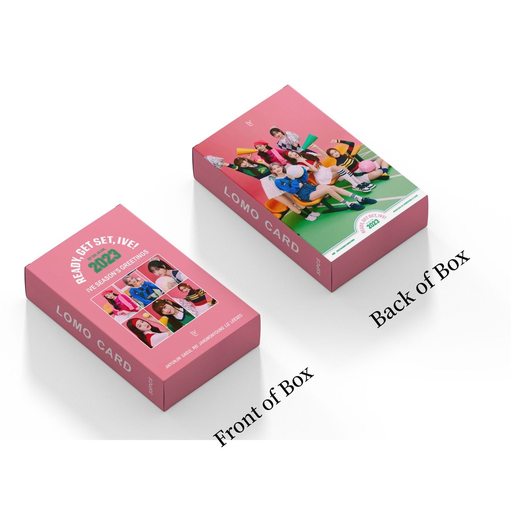 55pcs / box IVE 2023 SEASON'S GREETINGS Photocards Rei Liz Wonyoung Yujin Leeseo Gaeul Lomo Cards Kpop Postcards READY STOCK