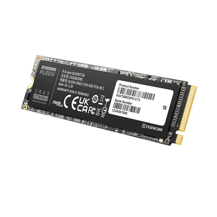 KLEVV SSD CRAS C730 512GB M.2 2280 NVMe PCle Gen3 x4 / SSD M.2 512GB