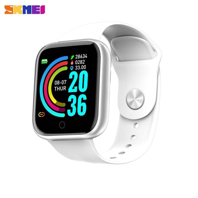 SKMEI Y68 Jam Tangan Digital Pria Wanita LED 5ATM Water Resistant Hitam 41mm