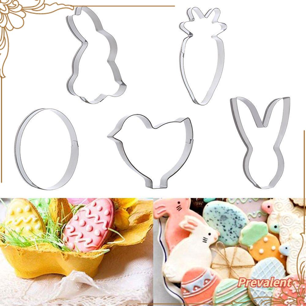 Preva Cetakan Paskah Dekorasi Kue Fondant Stainless Steel Happy Easter Pastry &amp; Baking Tools Chick Telur Paskah