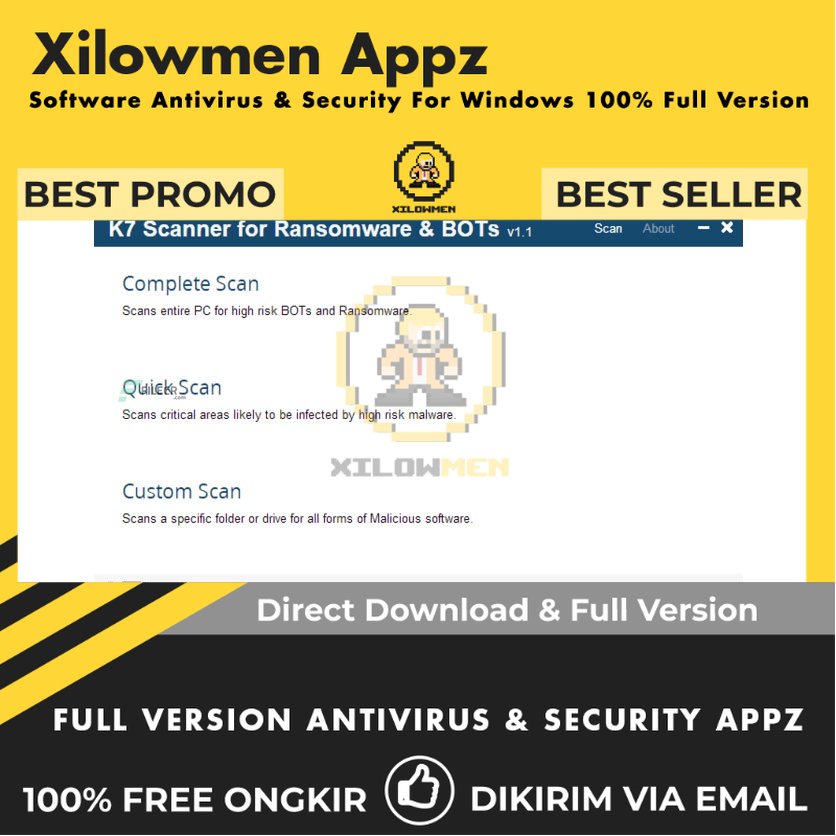 [Full Version] K7 Scanner for Ransomware &amp; BOTs Pro Security Lifetime Win OS