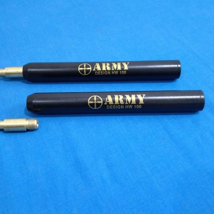 ✨Terbaru✨ peredam gejluk army hw 100 plus nepel sambungan kuningan gas 