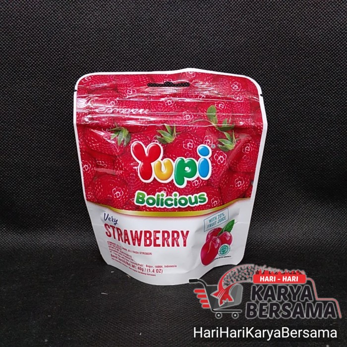 

PERMEN YUPI BOLICIOUS VERY STRAWBERRY 40GR