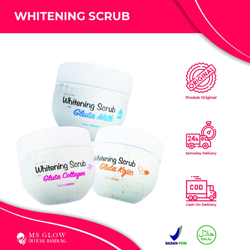 MS glow whitening scrub by Msglowofficialbandung