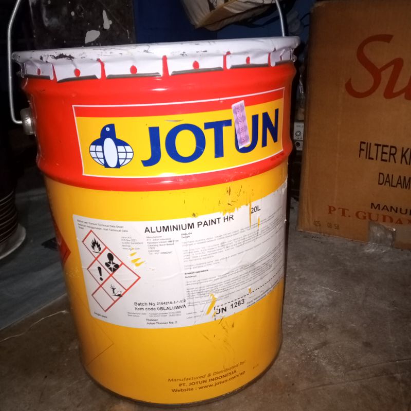 Jotun Solvalitt Cat Heat Resistant HR Anti Panas 400 - 600 Celcius 20L(warna aluminium)
