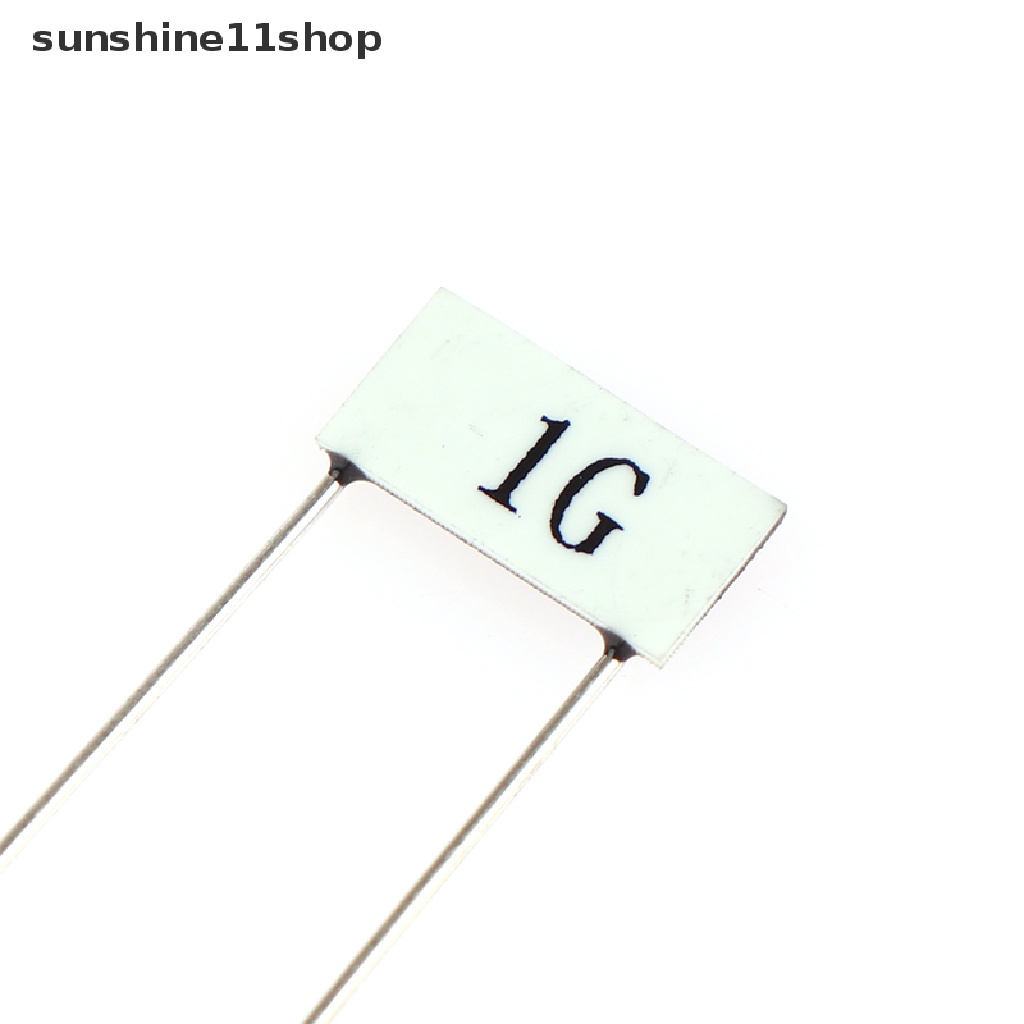 Sho 2Pcs/5Pcs Chip Kaca Tahan Glasir 10 * 5mm 300M 500M 1G 2G 3G Ohm Tegangan Tinggi Resistor N