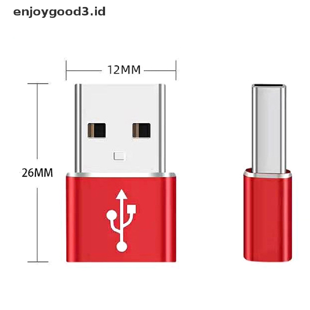 【 Rready Stock 】 USB OTG Male To Type C Female Adapter Converter Type-C Cable Adapter Converter Data Charger for Phone Charging Cable Charger （ ID ）