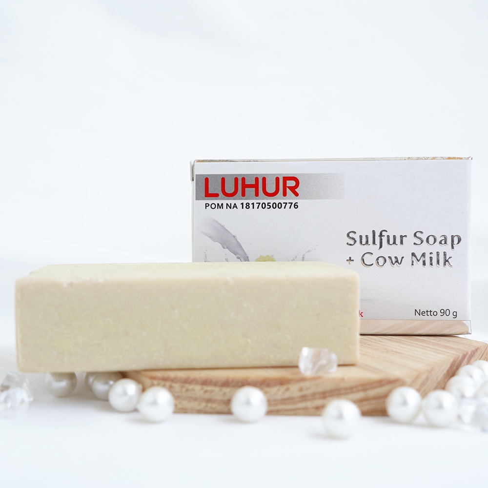 Sabun Sulfur Luhur Skincare Sabun anti BAKTERI Ampuh Panu Kurap Koreng Kudis Gatal Jerawat LUHUR SKI