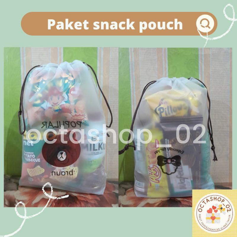 

BUY 25 FREE 1, Paket Snack ulang tahun kemasan pouch sedang