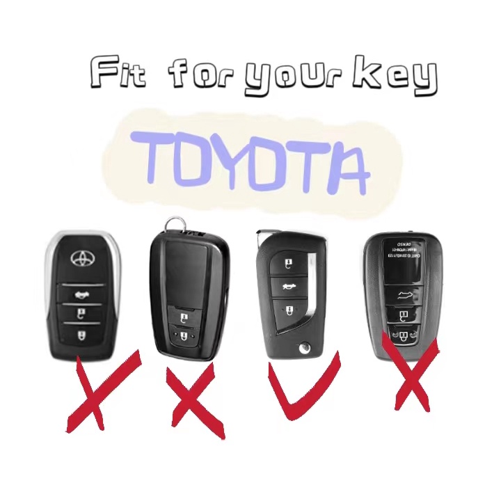 Soft TPU Car Key Case For Toyota RAV4 Land Cruiser Camry Prado Corolla Prius Cover Keyless Remote Fob Revo / Innova / Fortuner / New Rush Toyota