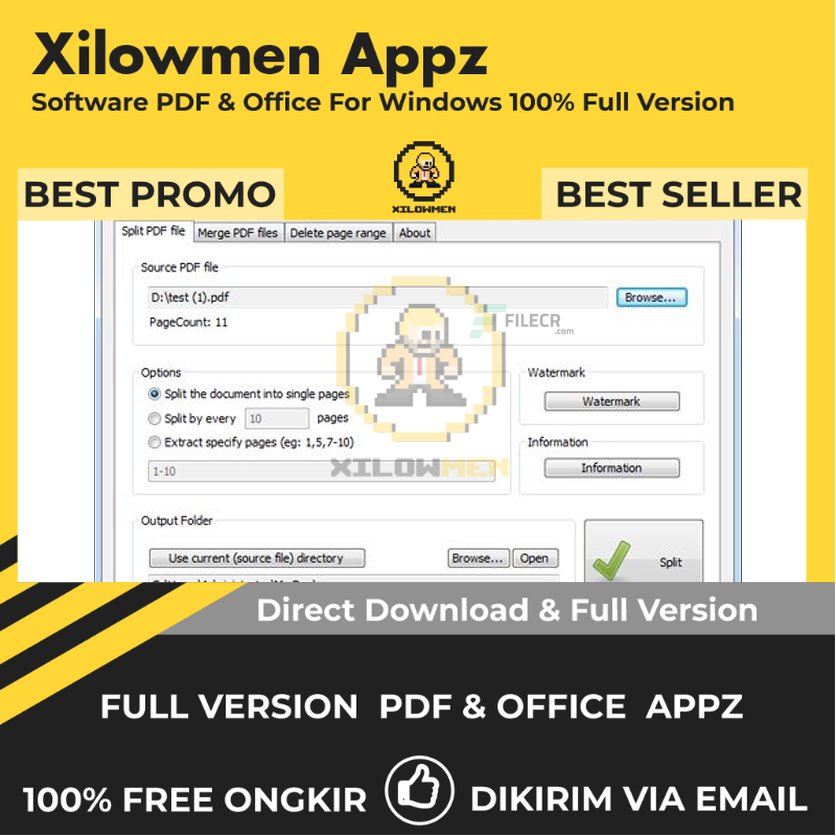 [Full Version]  Mgosoft PDF Split Merge Pro PDF Office Lifetime Win OS