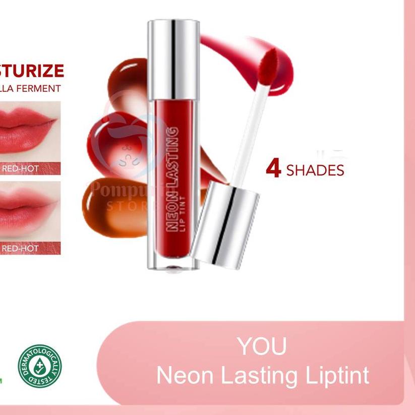 ✷ YOU Neon Lasting Liptint - Liptint Tahan Lama Halal Original  ☇
