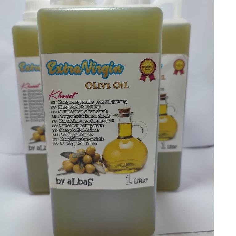 

✈ minyak zaitun extra virgin olive oil kemasan 1 liter original by aLBaS ✬