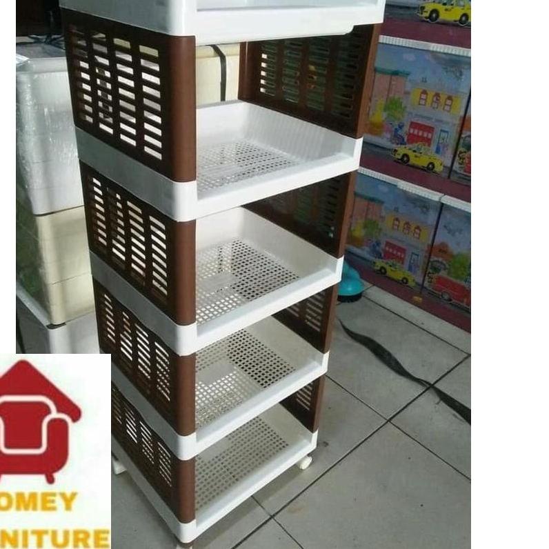 ► TERMURAH RAK SERBAGUNA /RAK SUSUN / RAK PLASTIK /RAK PORTABLE RODA /RAK BUKU ♦
