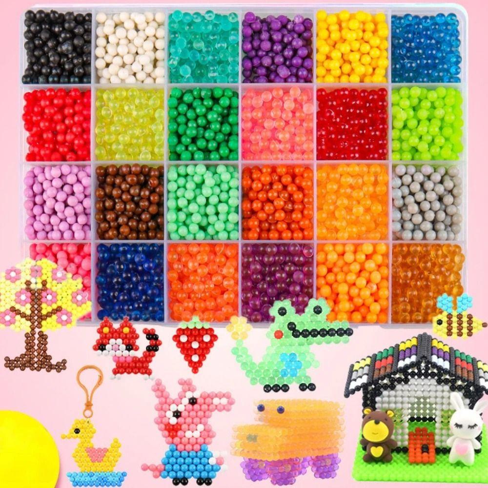 Needway   Manik-Manik Semprotan Air Mainan Anak Handmade Mainan Puzzle Craft Kit DIY Mainan Magic Mainan Warna Manik-Manik Kristal