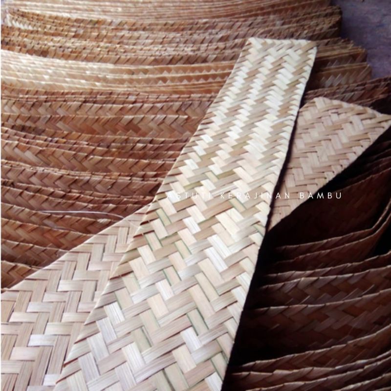 BESEK BAMBU ANYAMAN PELAPIS SIRIP WALET 15X100cm /kepang murah/ sarang walet / kandang / besek sirip