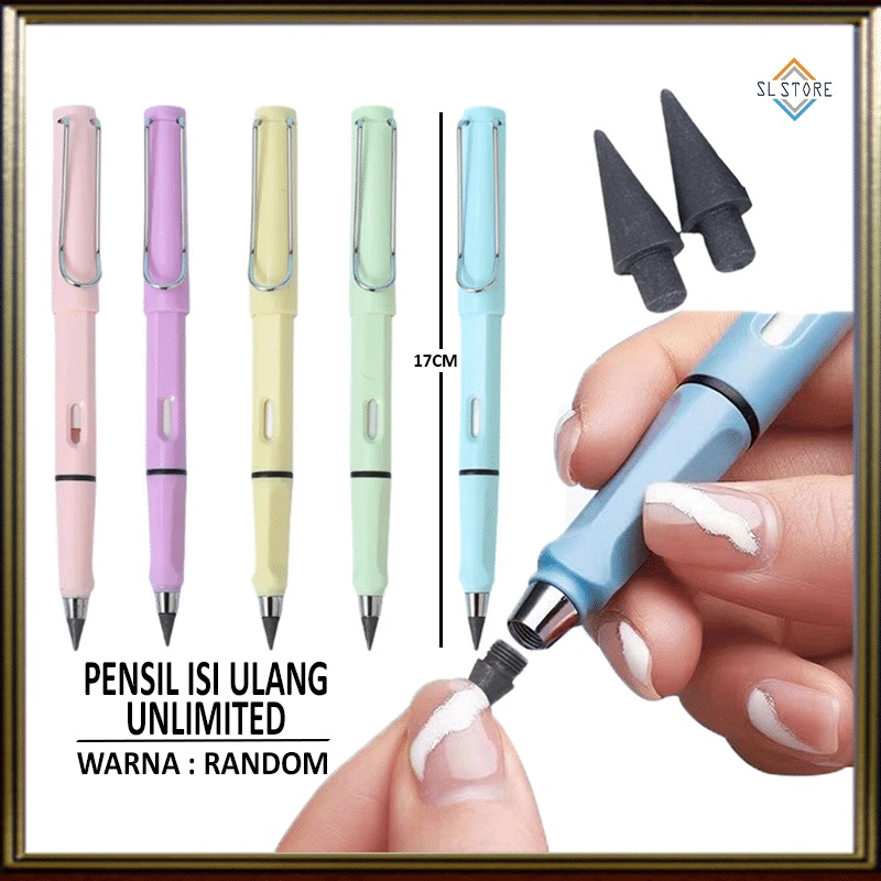 

SL PENSIL ETERNAL AJAIB REFIL UNLIMITED TANPA RAUTAN WARNA MACARON / ALAT TULIS ANAK SEKOLAH
