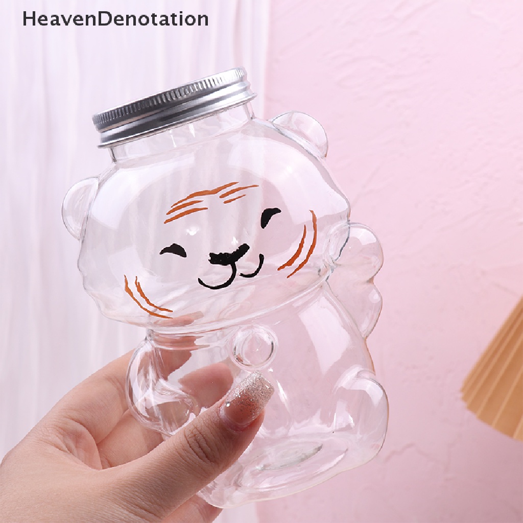 [HeavenDenotation] Botol Jus Homemade Dengan Topi Transparan PET Disegel Tutup Botol Minuman Dingin HDV