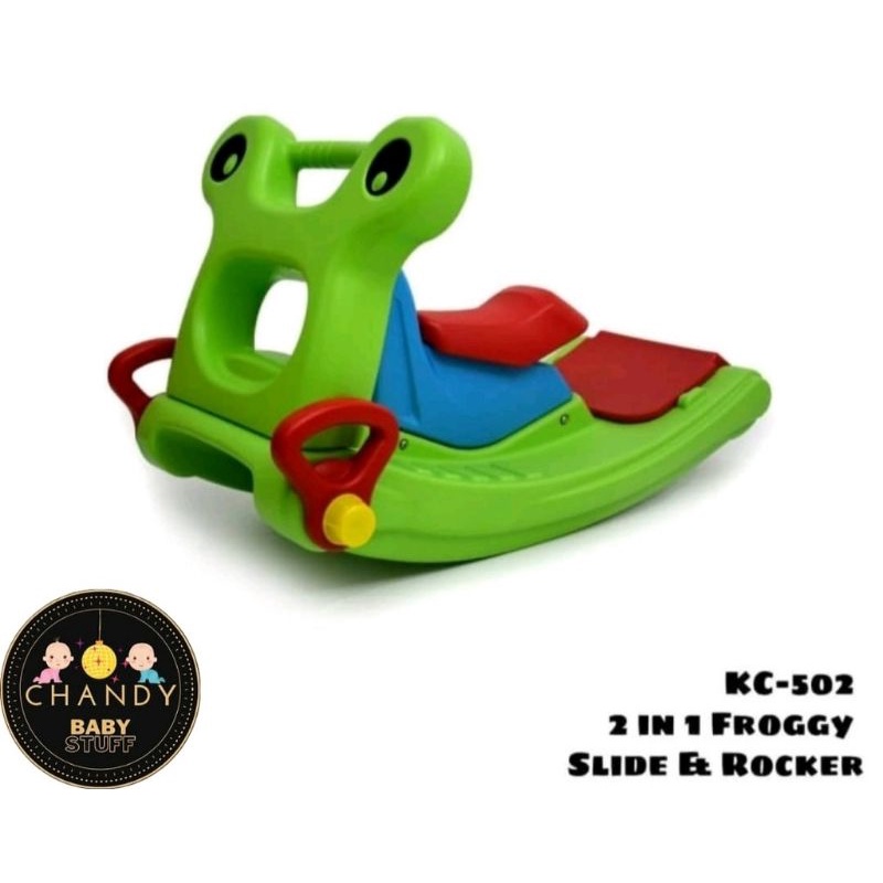 PEROSOTAN ANAK LABEILLE FROGGY 2IN1 SLIDE &amp; ROCKER KC-502