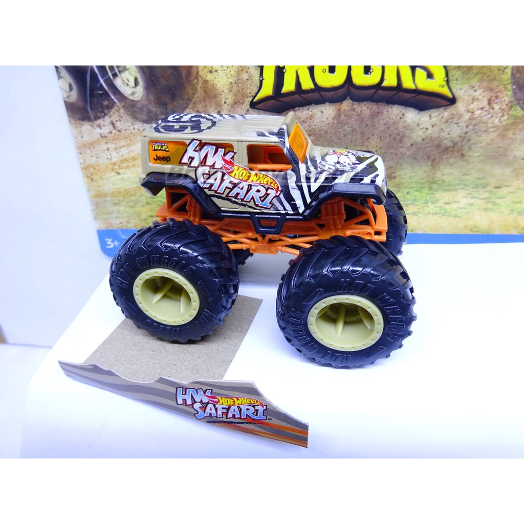 Hot Wheels Monster Trucks Loose New 18 Jeep Wrangler Safari