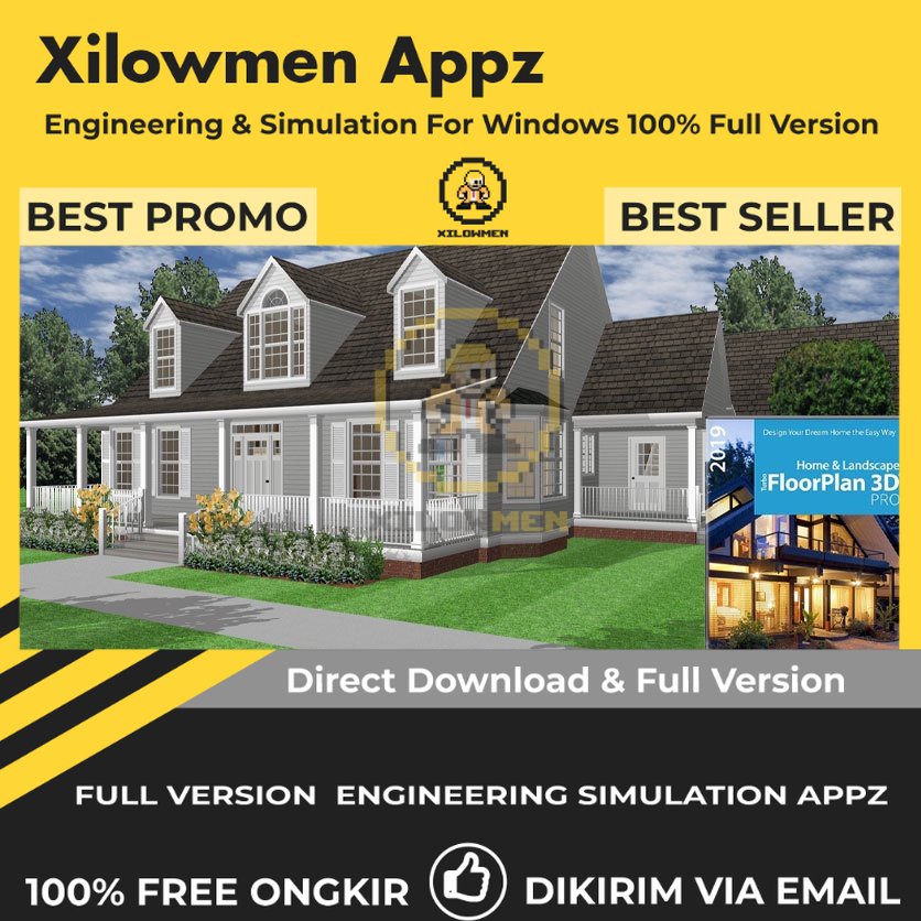 [Full Version] TurboFloorPlan 3D Home &amp; Landscape Pro 2019 v Pro Engineering Software Lifetime Win OS