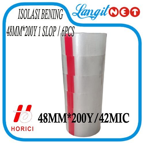 HORICI114 OPP BENING 48MM x 200Y 42MIC 6PCS