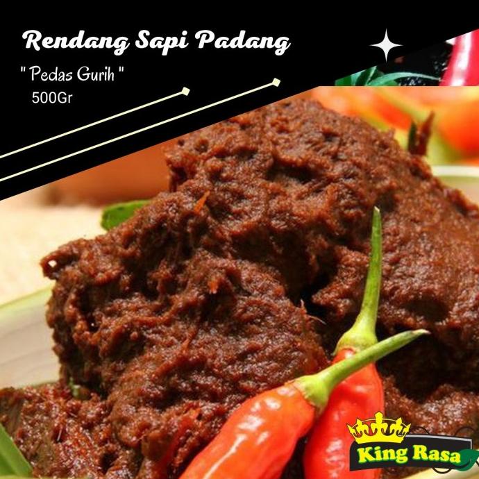 

rendang Padang rendang daging sapi asli rendang Frozen food 500 gr TERLARIS