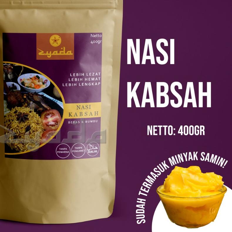 

✼ Nasi Kabsah Instan Zyada 400gr (4-5 Porsi) Beras Bumbu Kabsah Minyak Samin ♪