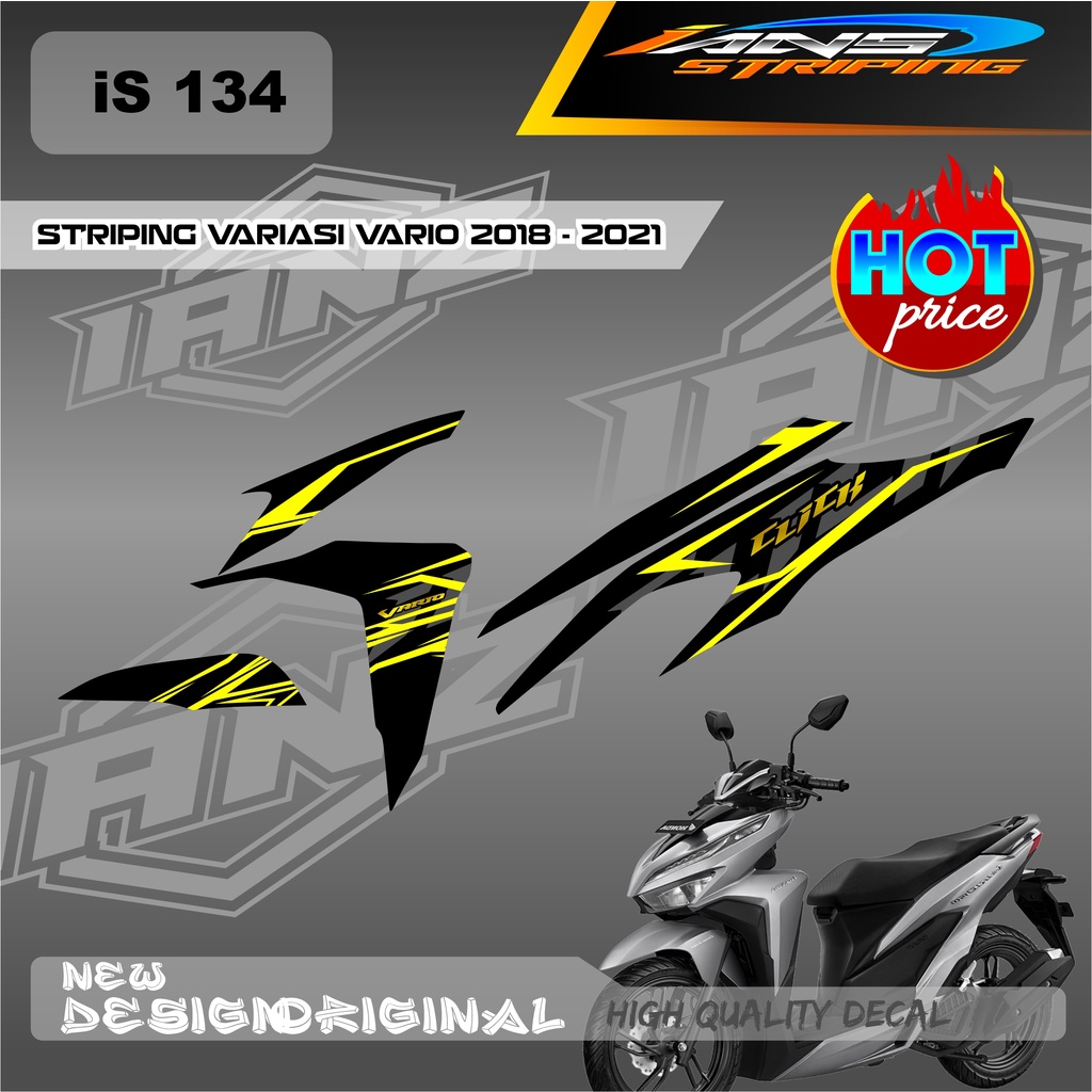 NEW STIKER STRIPING VARIO Led Vario 150 MOTIF GRAFIK RACING BAHAN HOLOGRAM / NON HOLOGRAM IS134