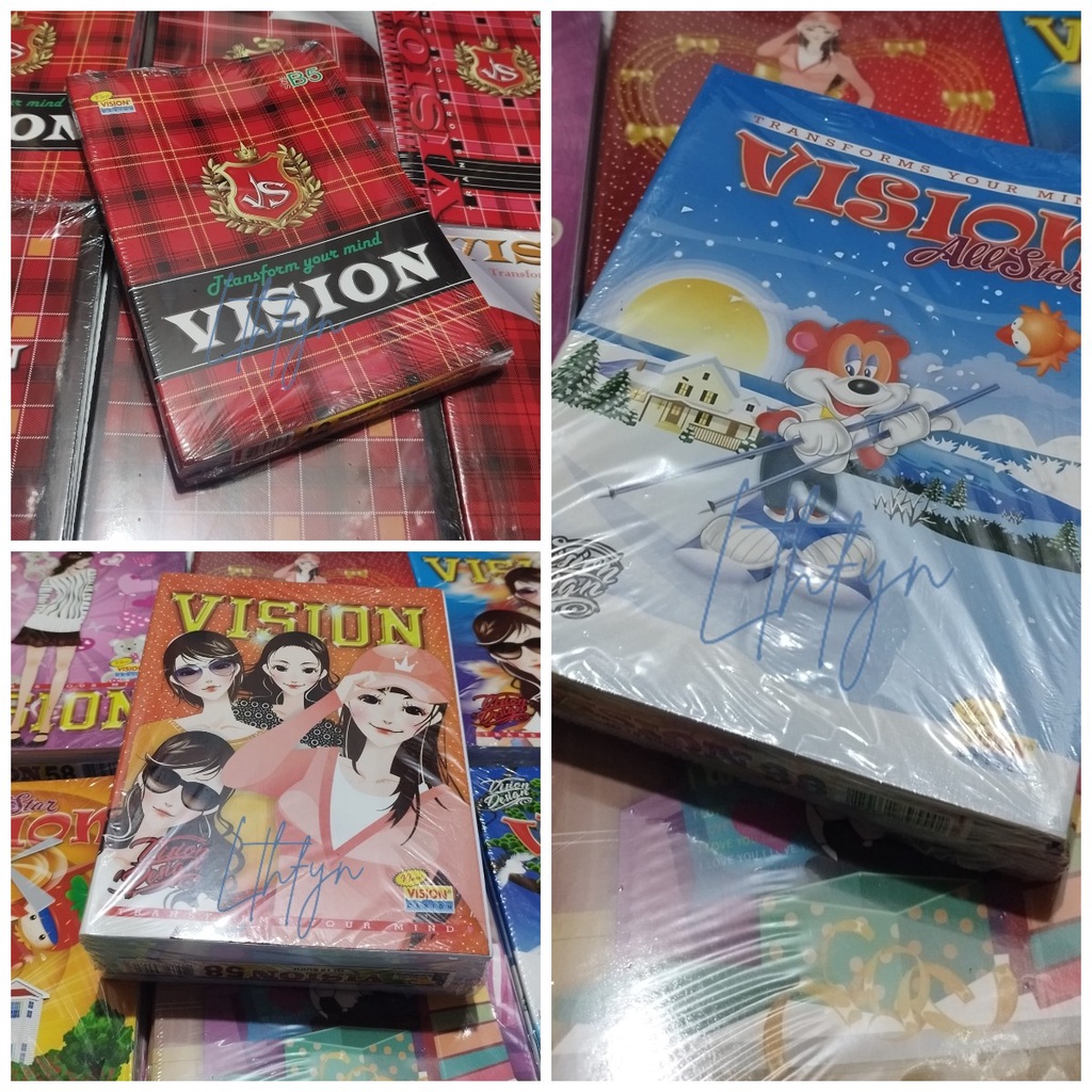 BUKU TULIS LENGKAP // SIDU 38 LEMBAR // VISION 38 LEMBAR // VISION 58 LEMBAR // BIGBOZZ VISION 42 LEMBAR // BIGBOZZ 42 LEMBAR // HARGA PER 1PAK