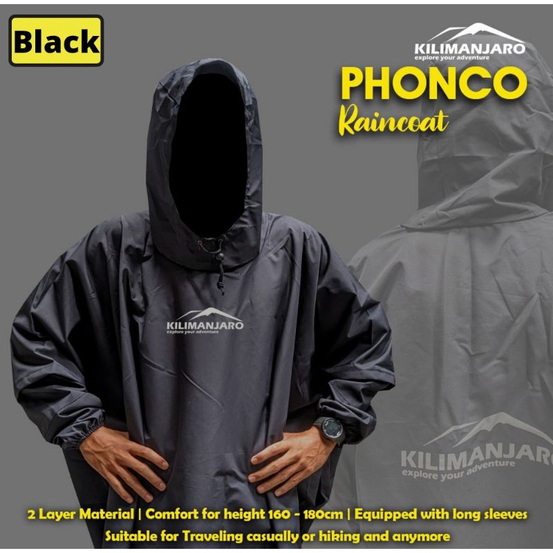 Ponco Lengan Kilimanjaro - Jas Hujan Poncho Kilimanjaro Multifungsi Bivak Flysheet 150x240