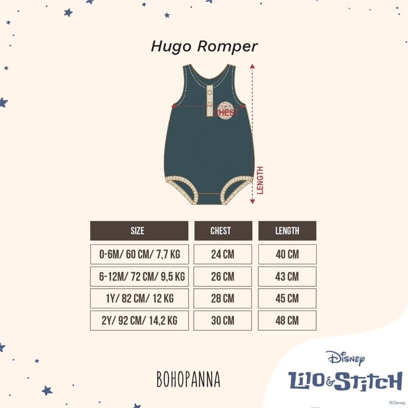 Bohopanna Hugo Romper Disney - Jumper Anak