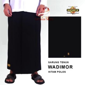 Sarung wadimor polos - Hitam