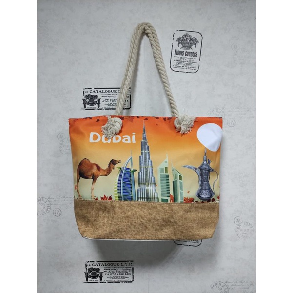 Tote bag Dubai import | tote tali sumbu | tas printing