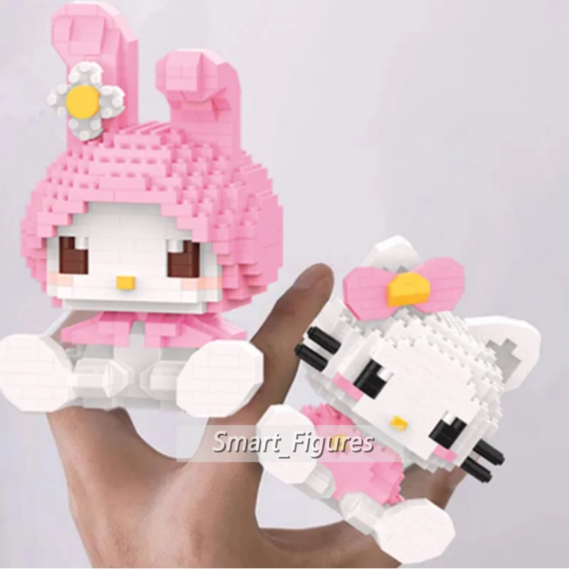 My Melody Building Blocks Kuromi Hello Kitty Sanrio Mainan Anak Perempuan Valentine Ulang Tahun Kekinian Dekorasi Puzzle