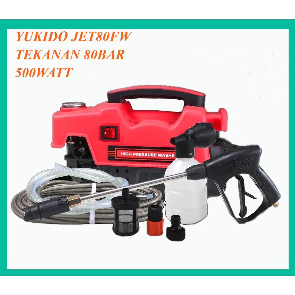 Mesin Cuci Mobil Motor(JET CLEANER YUKIDO)TypeJET80FW HIGH PRESSURE 80BAR