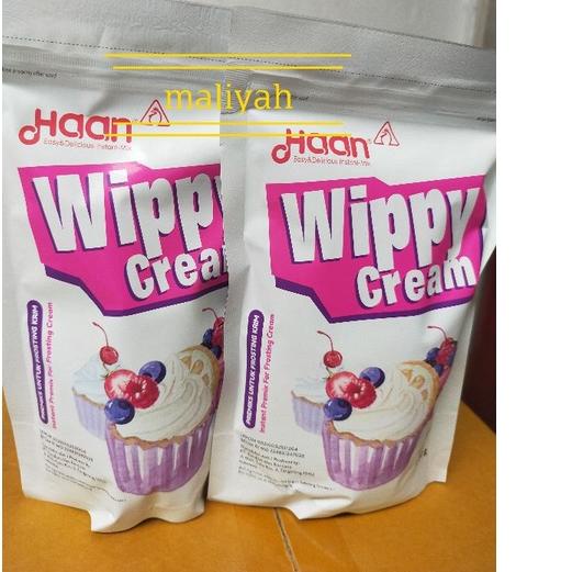 

Terbaru haan whippy cream toping bubuk instan 200 gram