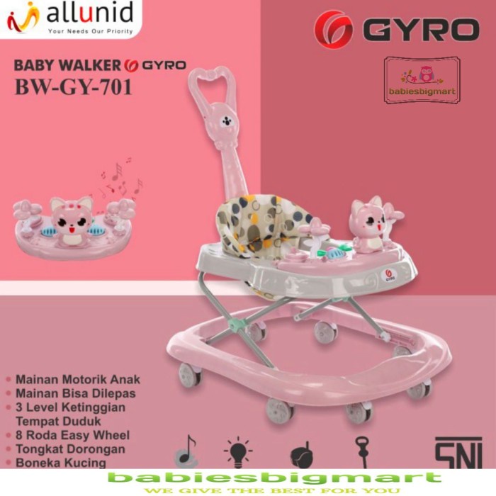 Baby Walker Gyro GY 701 Babywalker Musik Alat Bantu Belajar Jalan Baby