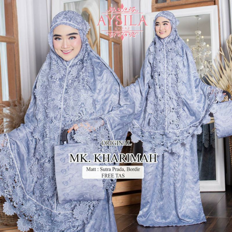 mukena princess salsa sutra prada swarovskii renda seroja warna full jumbo mukenah shalat jumbo