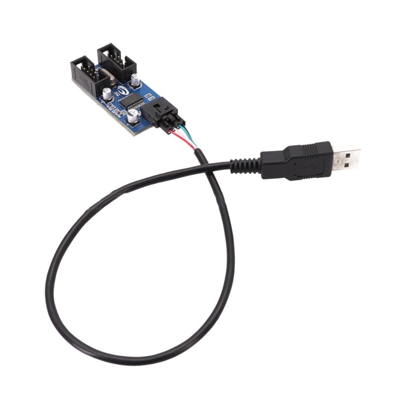 Btsg 1sampai2 Usb Male to 9Pin Female Extension Cable Hub Connector Kabel Adaptor