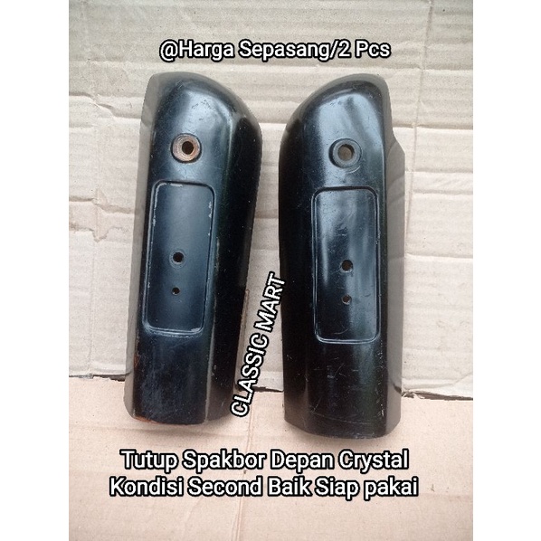 TUTUP SHOCK DEPAN SUZUKI CRYSTAL COVER TUTUP SPAKBOR SLEBOR DEPAN CRYSTAL
